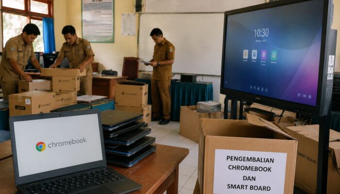 Di Balik Penarikan Ratusan Chromebook dan Smart Board dari Sekolah, Ini Penjelasan PPK Dinas Pendidikan Buton
