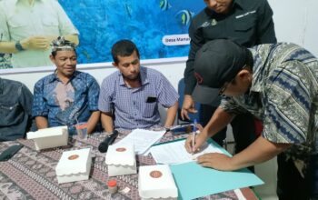 Pemdes Manuru Serahkan Lokasi Pembangunan Kampung Nelayan Merah Putih, Tahap Konstruksi Segera Dimulai